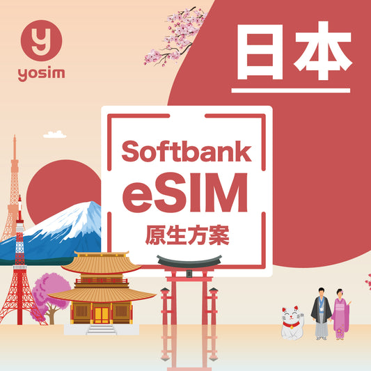 【日本eSIM】総量プラン：日本最大手の通信会社ドコモとソフトバンクの高速インターネットアクセスが3～30日間使い放題。