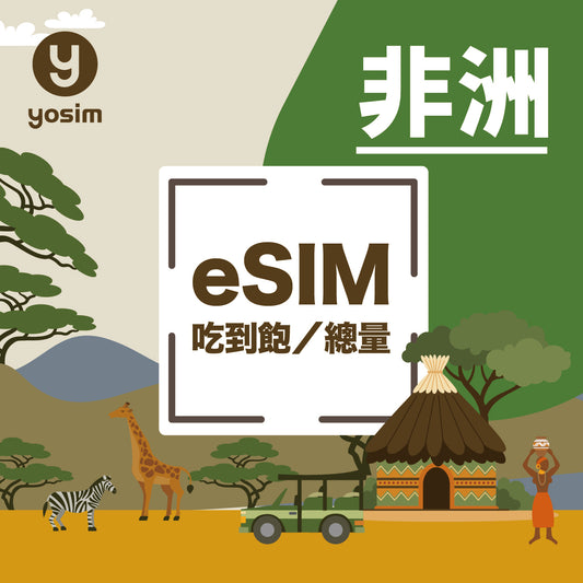 非洲 eSIM 上網卡 - 南非埃及突尼斯阿爾及利亞加納留尼汪通用 - 高速4G網路吃到飽