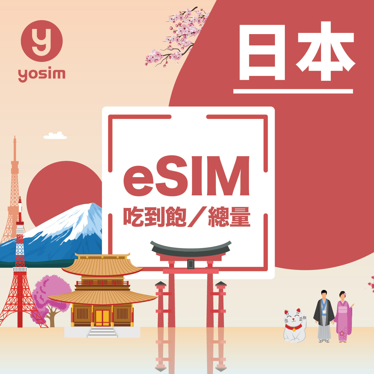 日本eSIM虛擬卡 Softbank Docomo KDDI原生線路 即買即用免換卡
