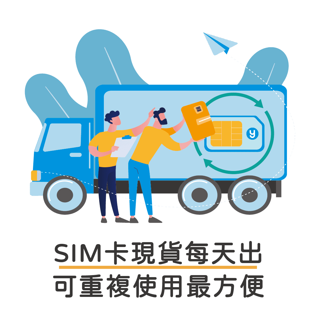 SIM卡每天出貨重複使用最方便